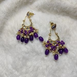 Ethnic Kundan Beads earrings